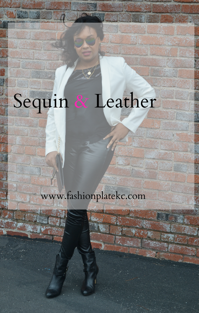 Fashion Blogger - FashionPlateKC - Kansas City Blogger - Leather Pants - OOTD