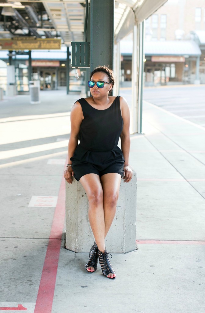 Black Romper, Fashionplatekc, Kansas City Fashion Blogger. Alea Lovely