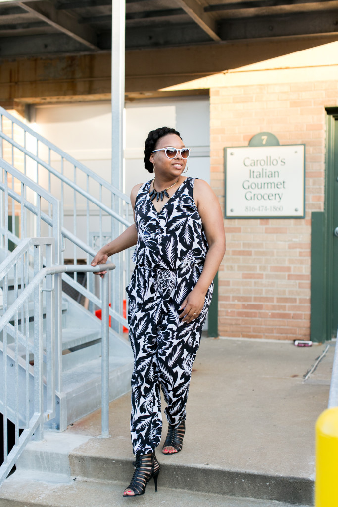 Alea Lovely, Jumpsuit, Black and White, FashionplateKC, Kansas City Fashion Blogger, Kansas City Lifestyle Blogger