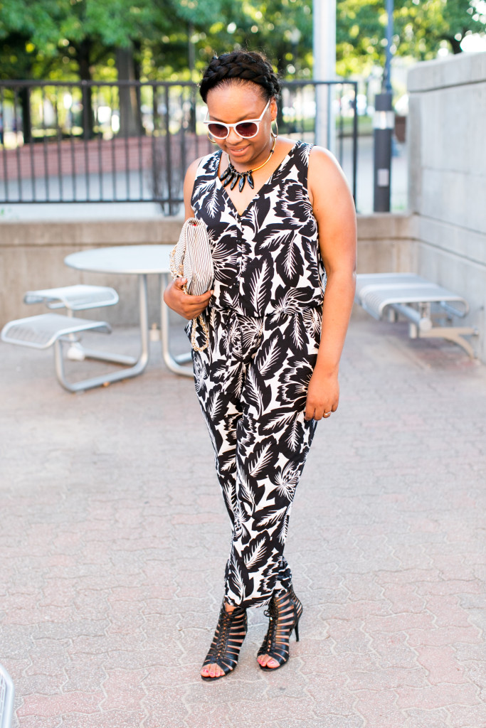 Alea Lovely, Jumpsuit, Black and White, FashionplateKC, Kansas City Fashion Blogger, Kansas City Lifestyle Blogger