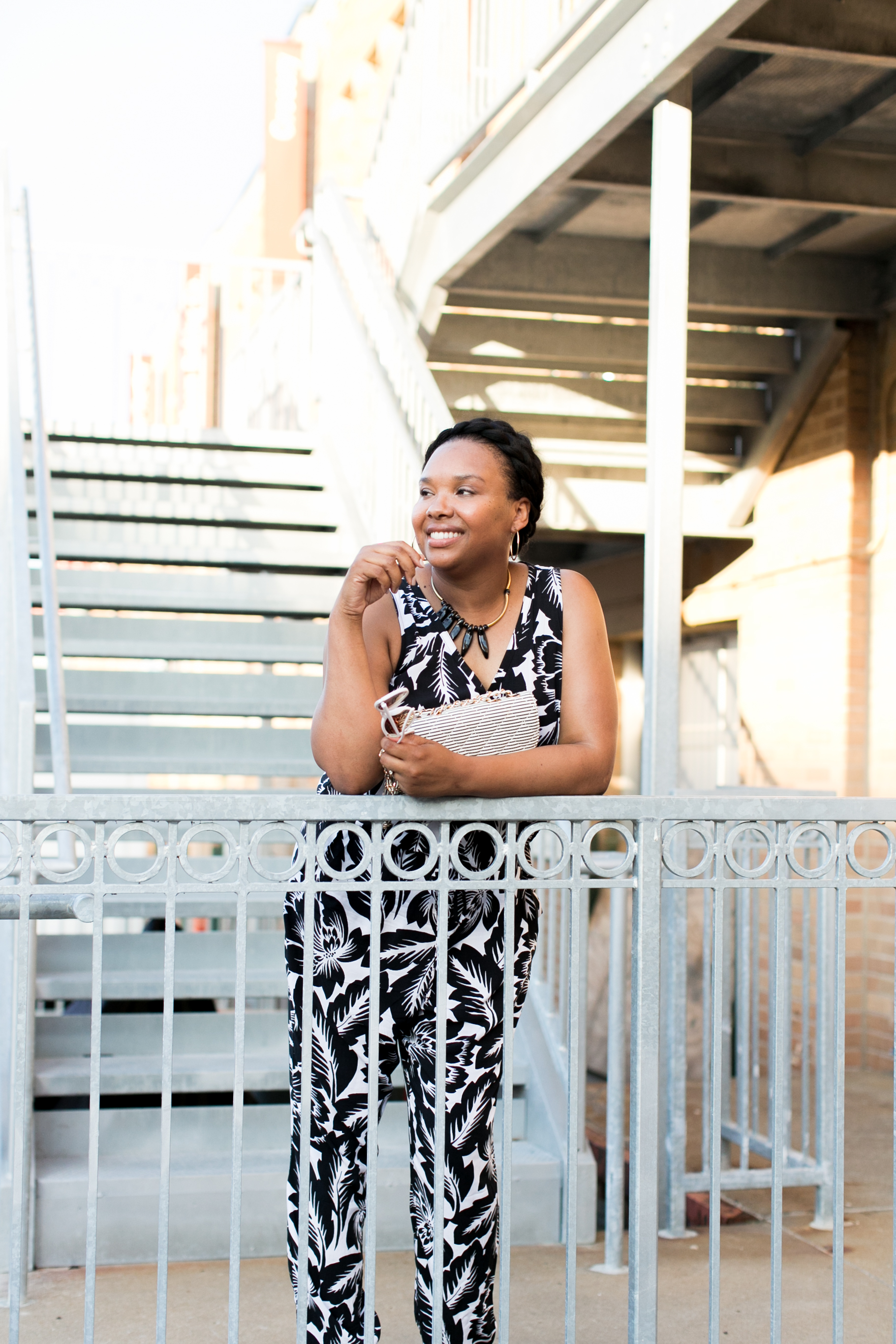 Alea Lovely, Jumpsuit, Black and White, FashionplateKC, Kansas City Fashion Blogger, Kansas City Lifestyle Blogger